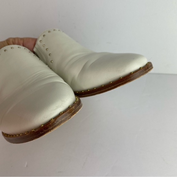 Joie Fayla Ivory Embellished Stacked Heel Slide On Mules - Picture 6 of 9